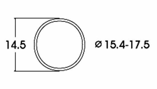 Roco H0 40076 Haftreifen 15,4 - 17,5 mm (10 Stück) 