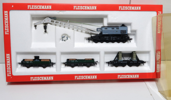 Fleischmann H0 5597 Kranzug-Set Krupp Ardelt 