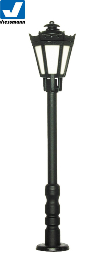 Viessmann H0 6070 Parklaterne schwarz, LED warmweiß 