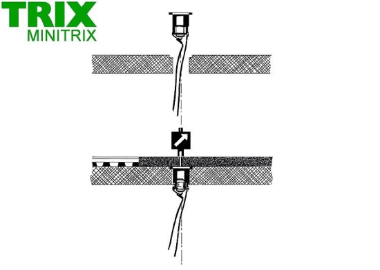 Minitrix / Trix N 66740 Beleuchtungseinrichtung für Weichenlaterne 