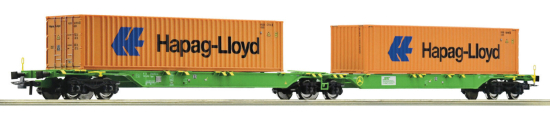 Roco H0 77370 Container-Doppeltragwagen Sggrs "Hapag Lloyd" der SETG 