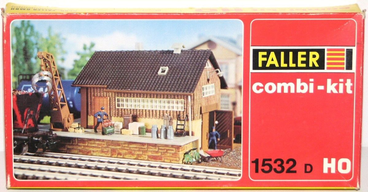 Faller H0 1532 D Combi-Kit Güterschuppen 